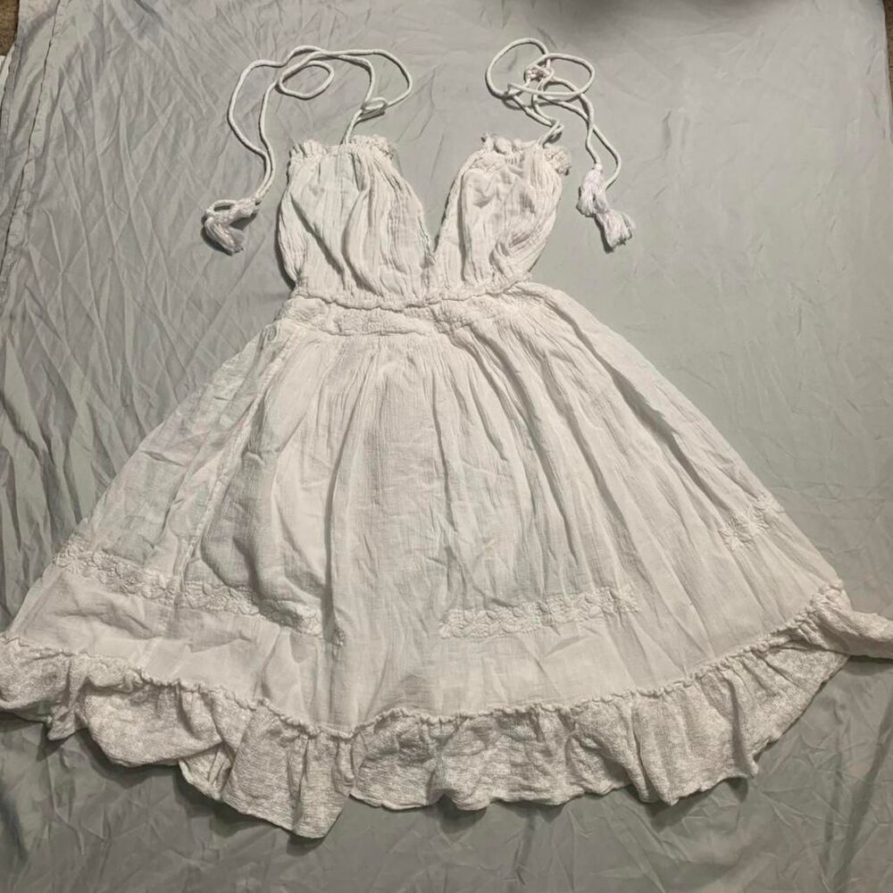 Raga Flowy White Dress - Size Extra Small